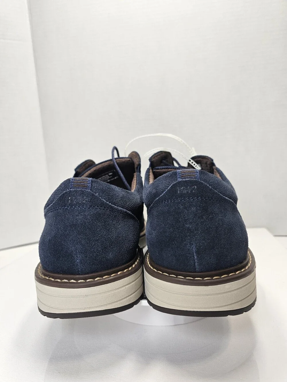 Nunn Bush Griff Suede Oxford Men’s 10M Navy Blue 85107-410 New